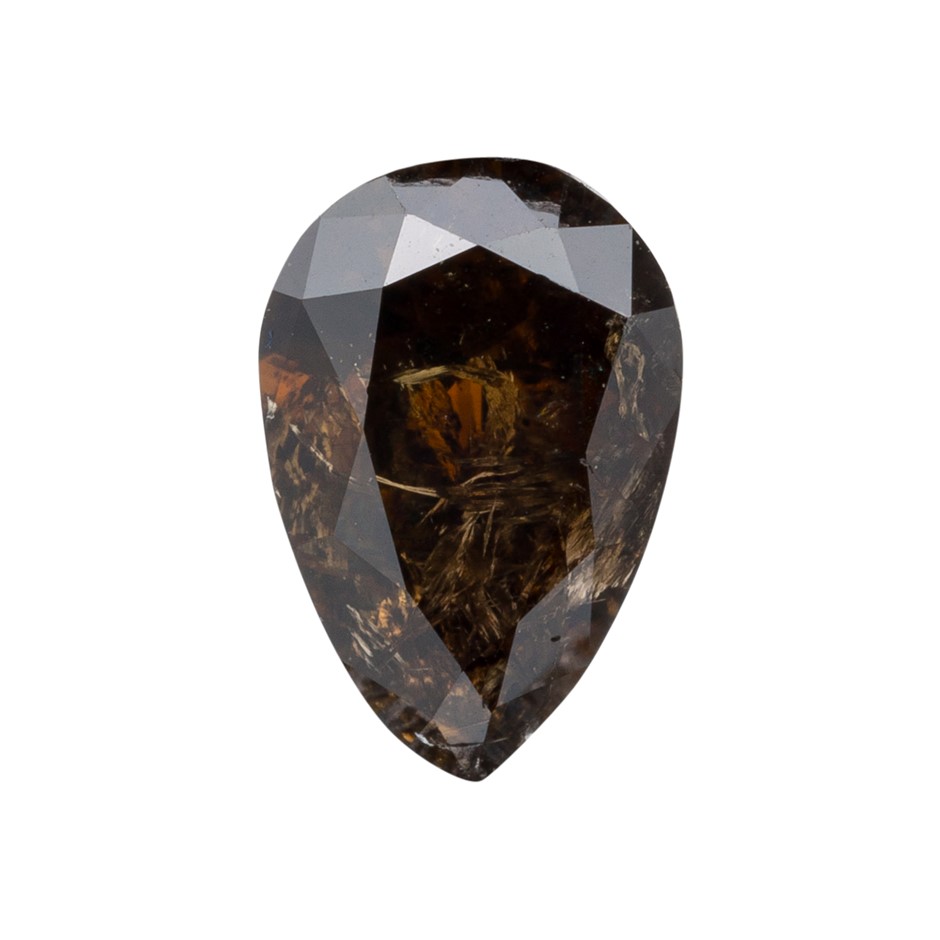 0.37ct Genuine Natural Champagne Diamond - Pear Cut