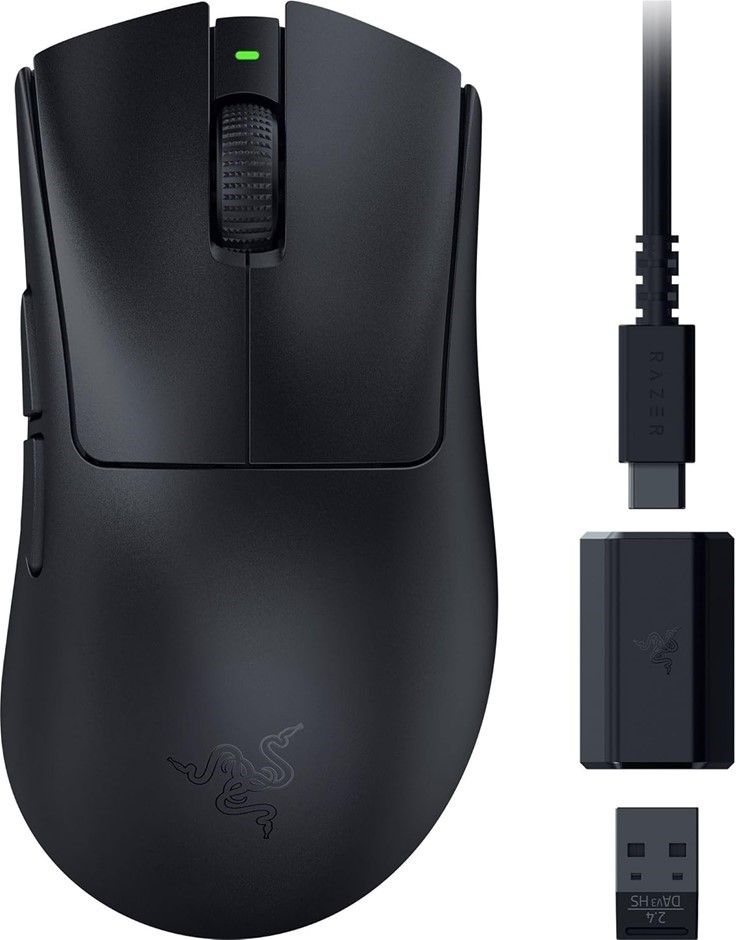 RAZER DeathAdder V3 HyperSpeed - Ultra-Lightweight Wireless Ergonomic Espor