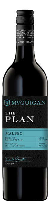 McGuigan The Plan Malbec 2022 (6x 750mL), NSW