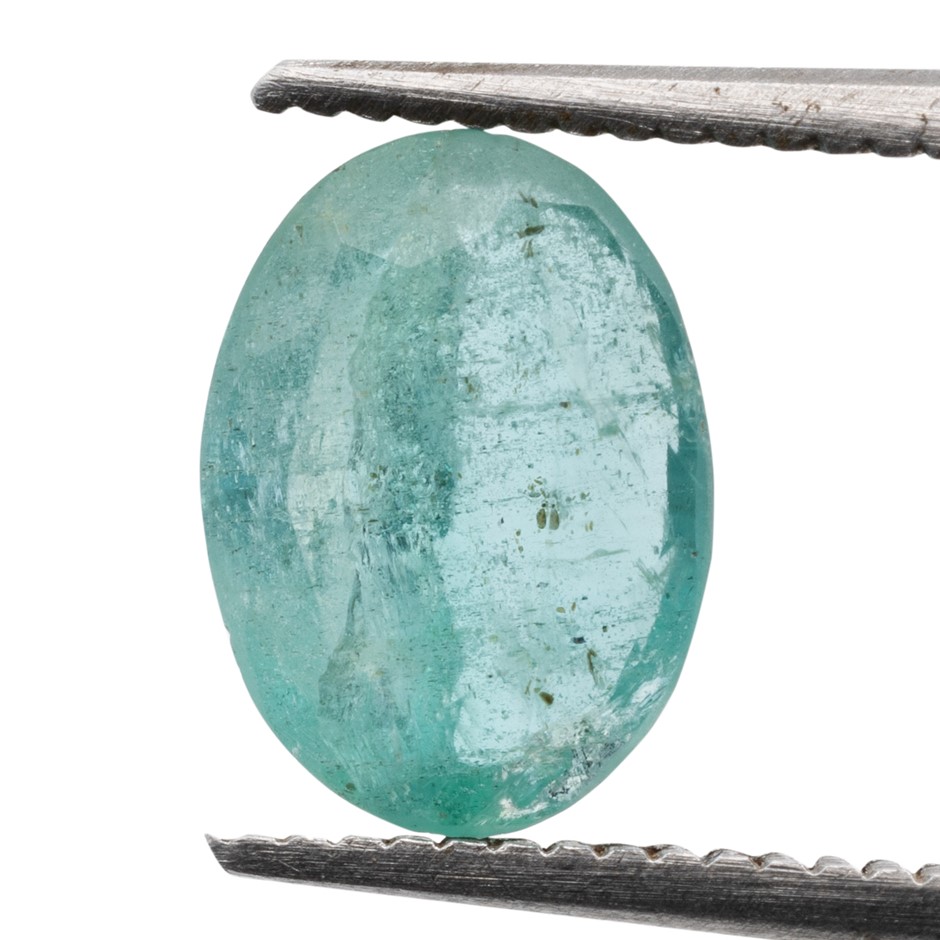 1.18ct Radiant Natural Emerald - Oval Cut