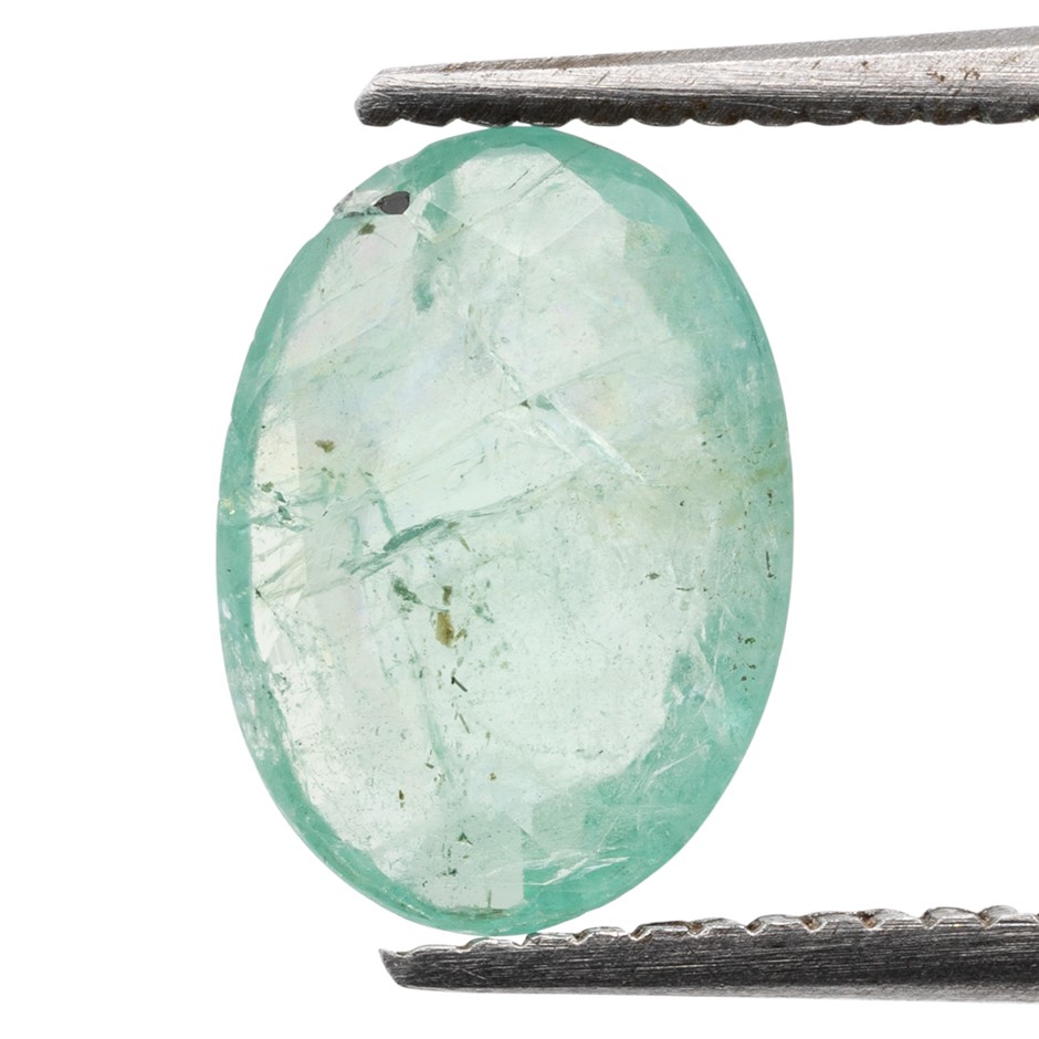 1.01ct Radiant Natural Emerald - Oval Cut
