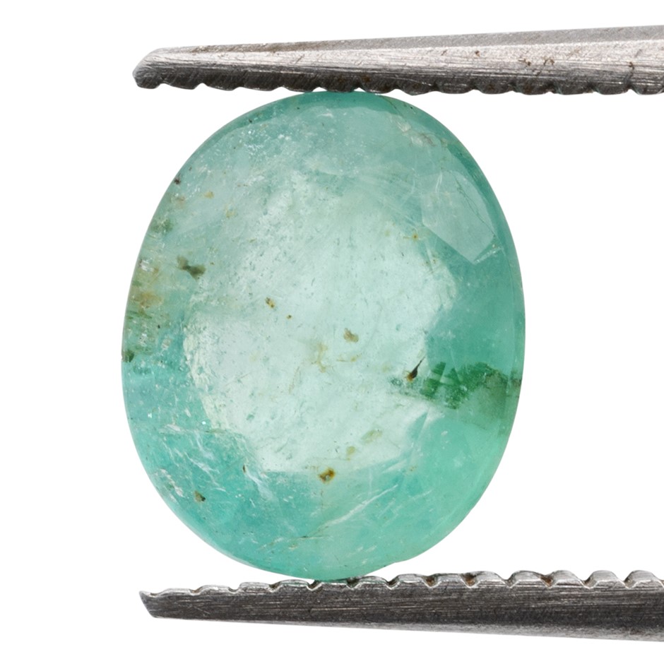 1.03ct Radiant Natural Emerald - Oval Cut
