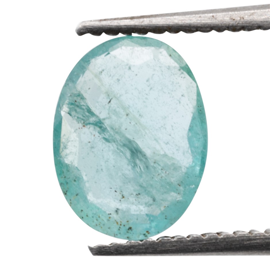 0.87ct Radiant Natural Emerald - Oval Cut