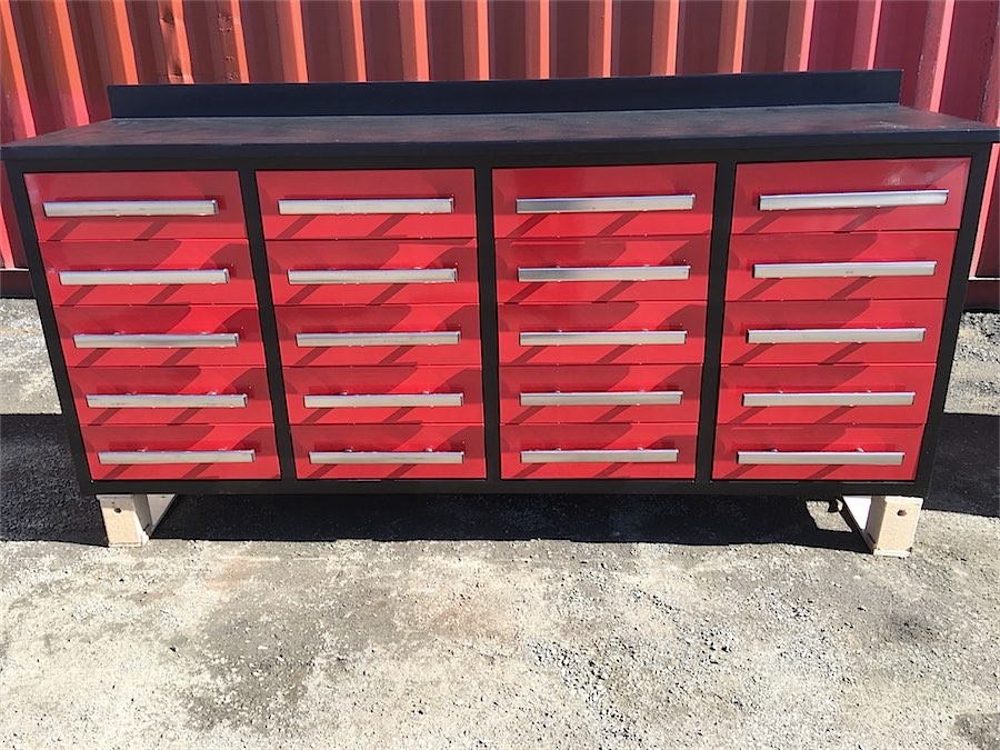 2025 20 Drawer Red Work Bench (Unused) Auction (0014-9064010) | Grays ...
