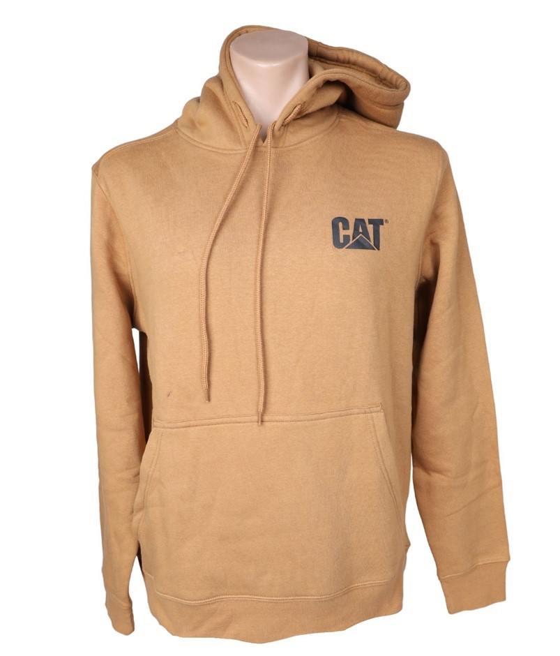 CAT Men's Trademark Hoodie, Size M, Tawny Brown, 8050002. NB: minor shop so