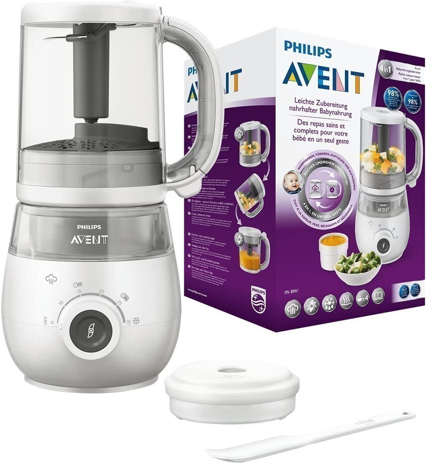 PHILIPS AVENT 4 In 1 Steamer Blender Healthy Baby Food Maker, SCF883/01.