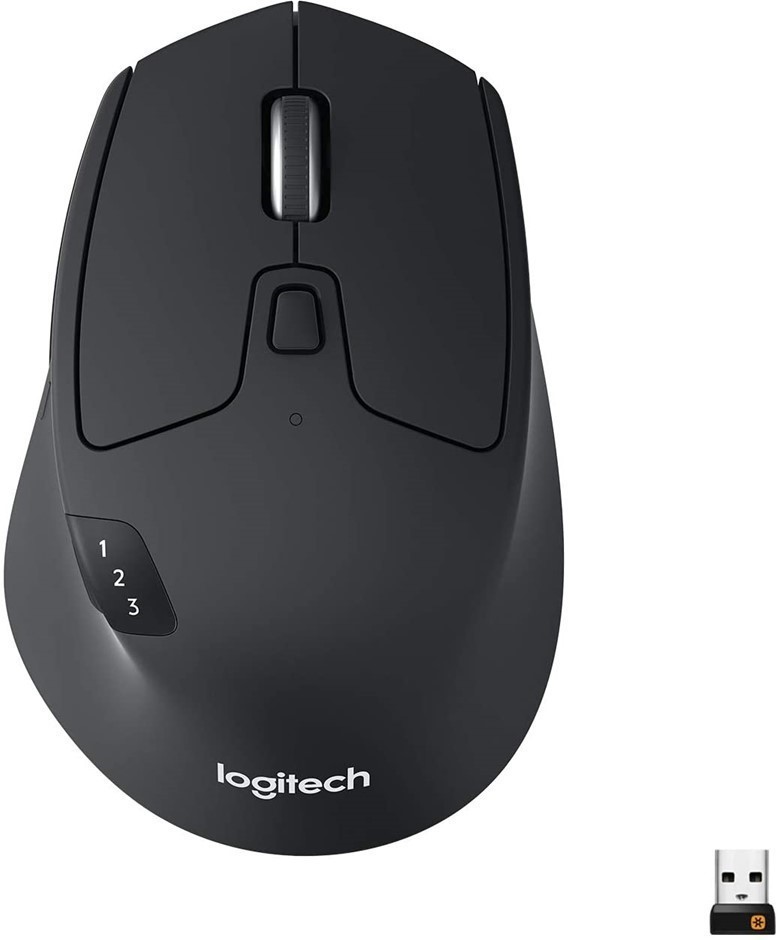 LOGITECH M720 Wireless Triathlon Mouse, 8 Buttons, Black.  Buyers Note - Di