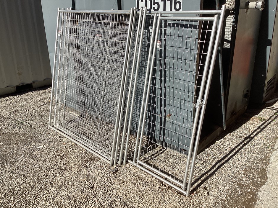 Temporary Fence Panels x 5 Auction (0002-7057698) | Grays Australia