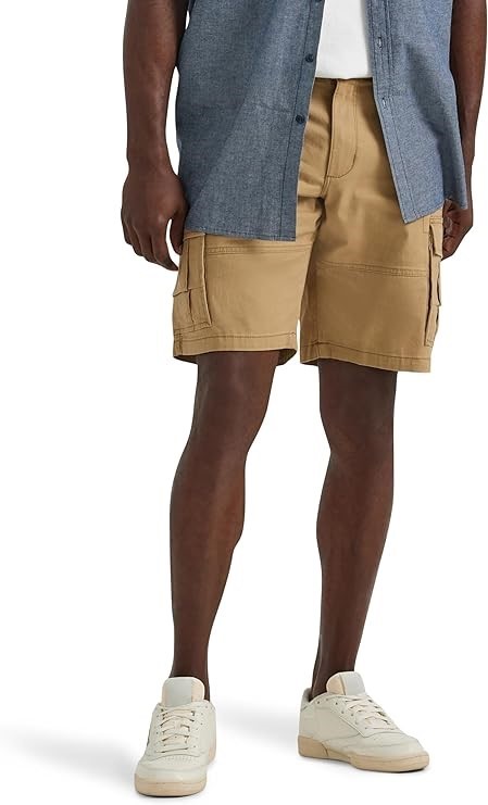LEE Men's Extreme Motion Shorts, Size 32, 98% Cotton, Bourbon, 102188823.