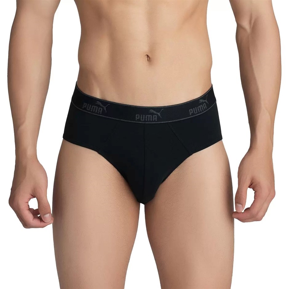 2 x PUMA Men's 5-Pack Briefs, Size 3XL, 95% Cotton, Black. Buyers Note - D