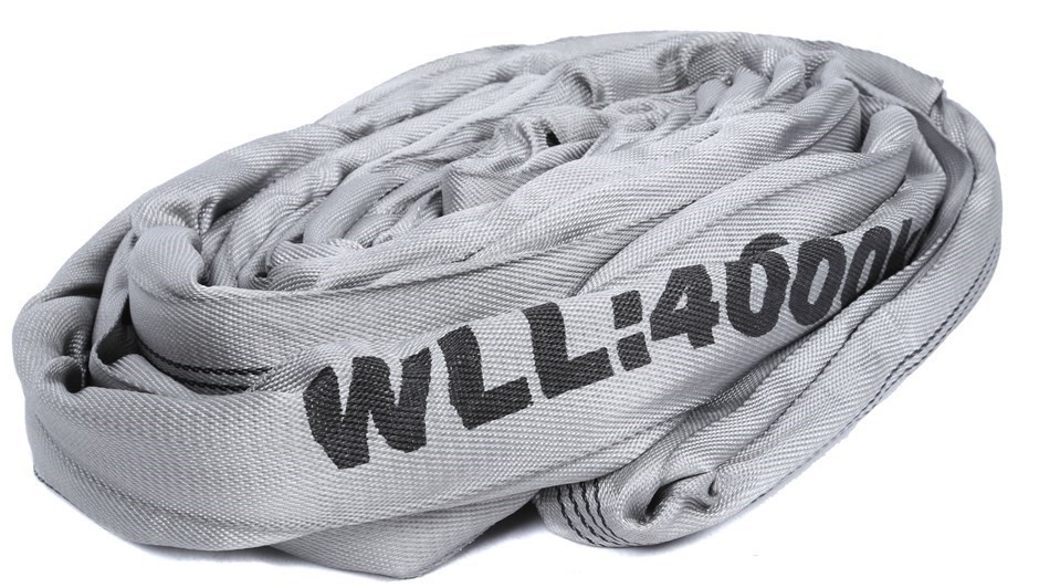 Round Lifting Sling, WLL 4,000kg x 4M (With Test Cert).  Buyers Note - Disc