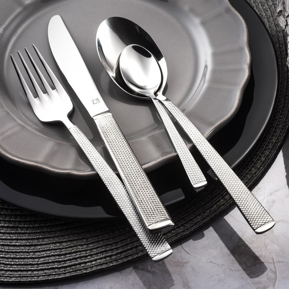 PROUD 24 Piece Cutlery Set. Stainless Steel. Table Knives, Table Forks, Tab