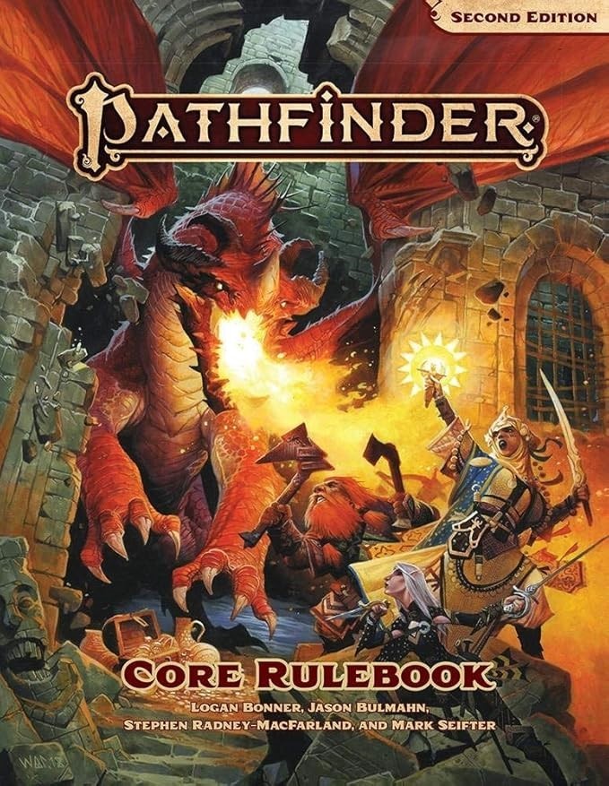 Pathfinder Core Rulebook (P2), Hardcover.