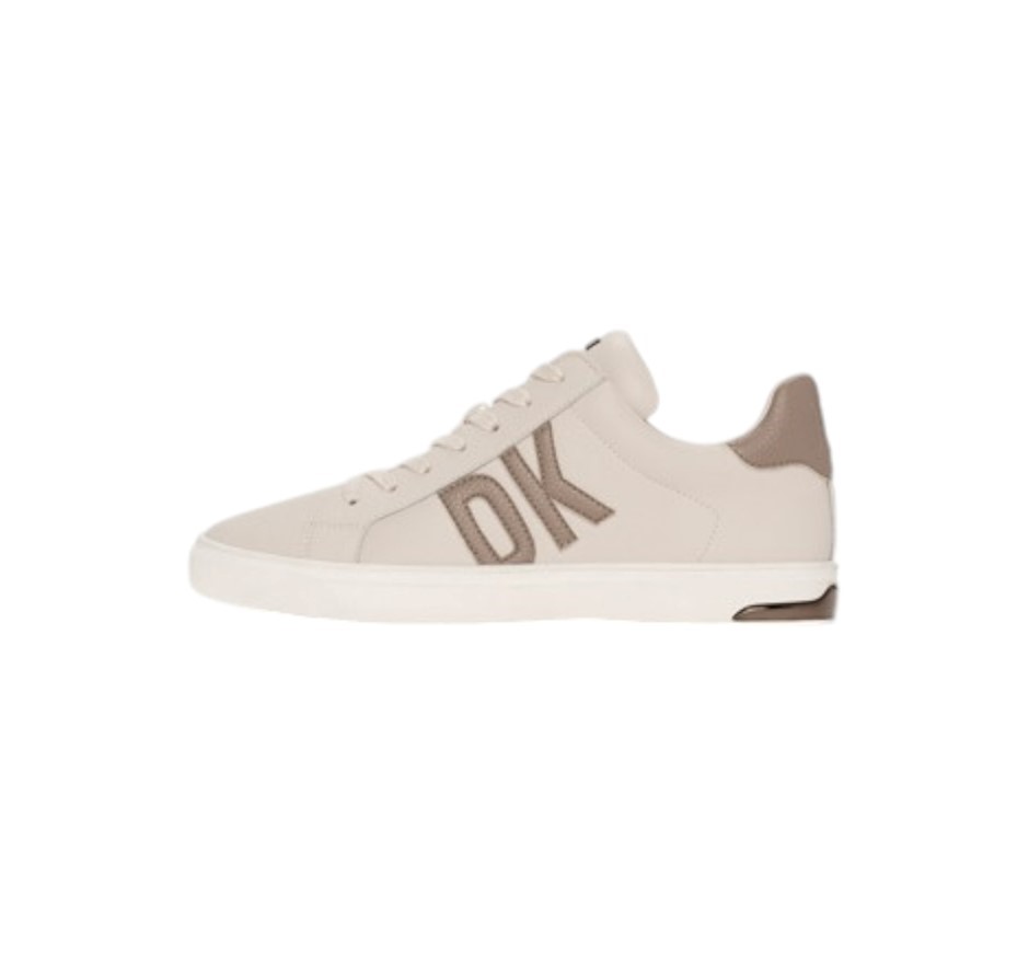 DKNY Women's Abeni Lace-Up Sneakers, Size US 6.5, Pebble/Toffee, K2336528.