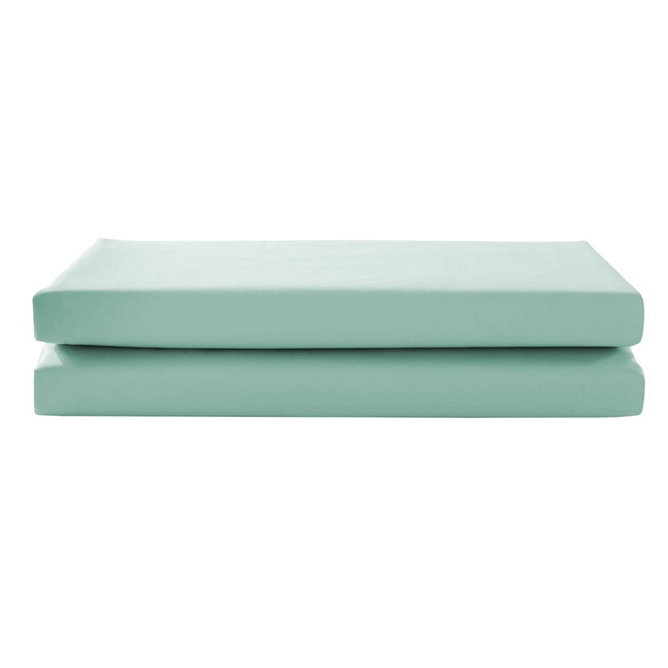 1200 Thread Count Egyptian Cotton Flat Sheet | Minty | Double