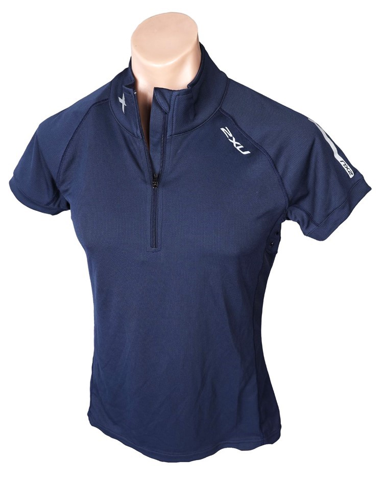2 x 2XU Women's Performance Polo Shirt, Size L, Navy/Reflective Buyers Not
