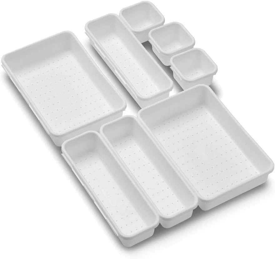 2 x MADE SMART 59001 Value 8-Piece Interlocking Bin Pack, Customizable Mult