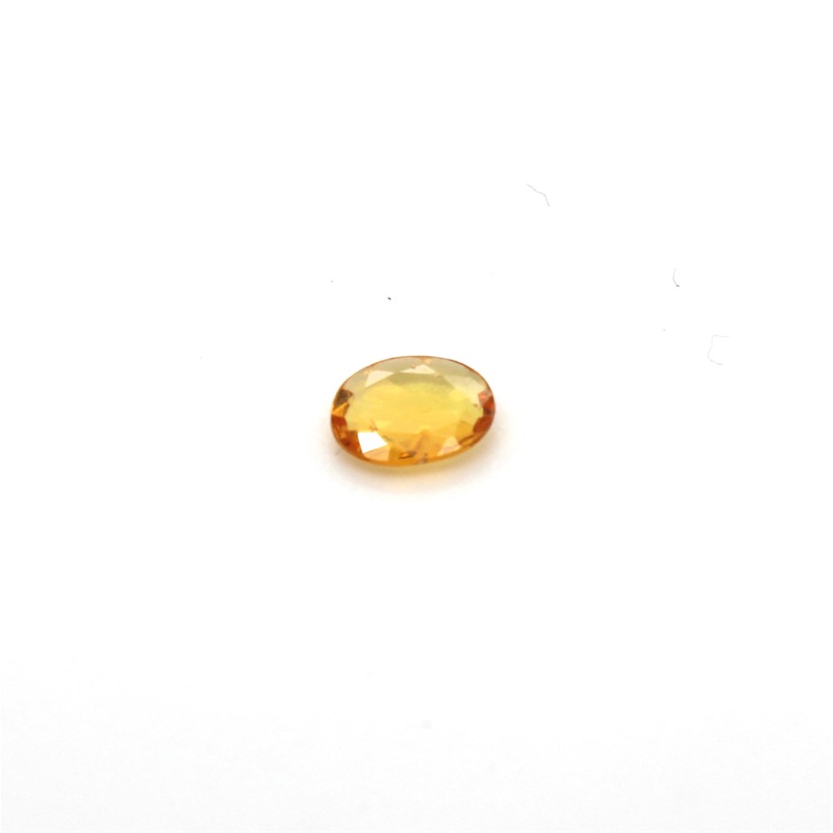 0.34 Ct Oval Yellow Sapphire Gemstone