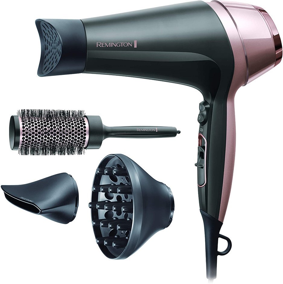 REMINGTON Curl and Straight Confidence Hair Dryer.