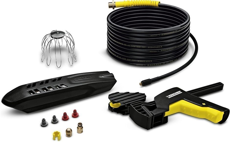 KARCHER 20 m Pipe and Guttering Cleaning Kit, Pressure Washer Accessory (26