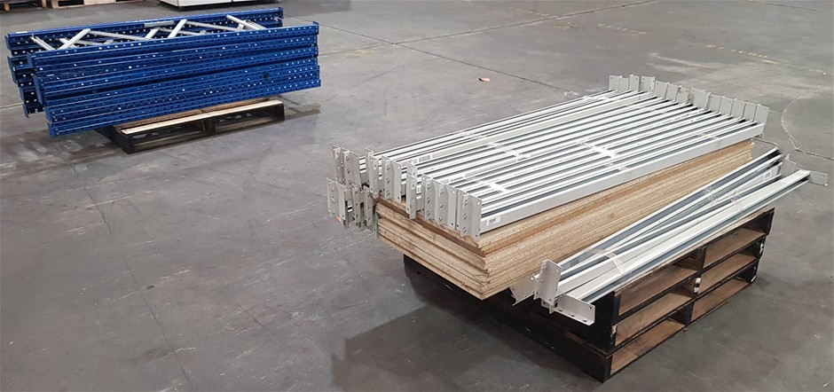 No Reserve Pallets of Racking, Furnitre and Tool boxes