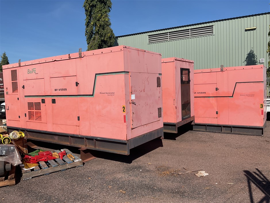 3 x 2010 BF-V550S Baifa Generators & Control Panel Package