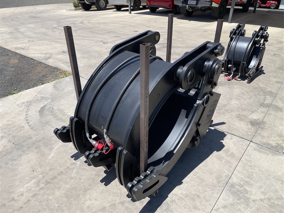 Dual Ram Hydraulic Grapple Attachment to Suit 18-25T Excavators Unused