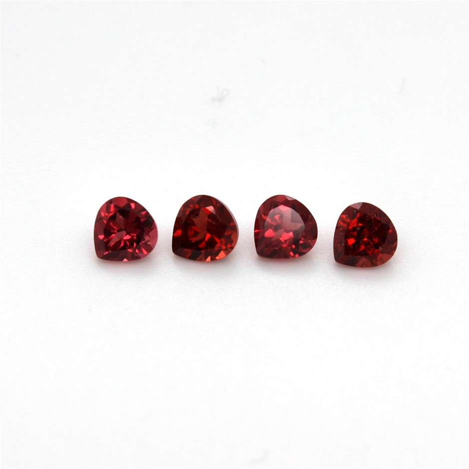 1.32 Ct Four Pear Garnet Gemstone