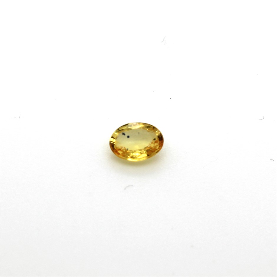 0.32 Ct Oval Yellow Sapphire Gemstone