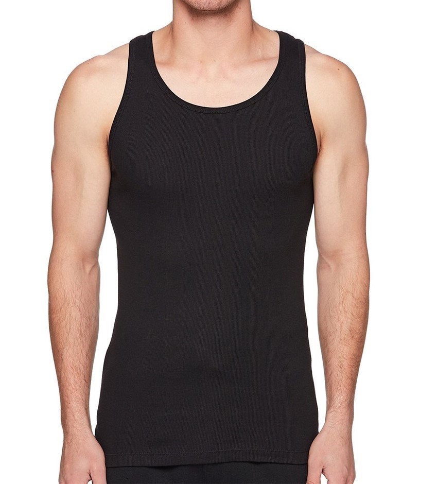 CALVIN KLEIN Men's 3pk Tank, Size XL, 100% Cotton, Black (001), NP2207S. B