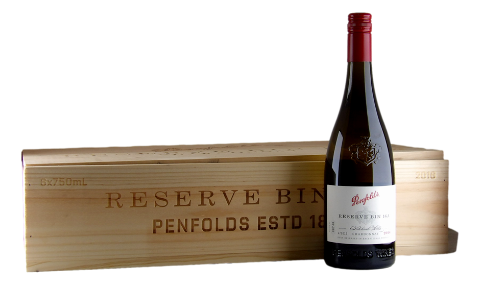 Penfolds Reserve Bin 16A Chardonnay 2016 (6x 750mL), Adelaide Hills, SA