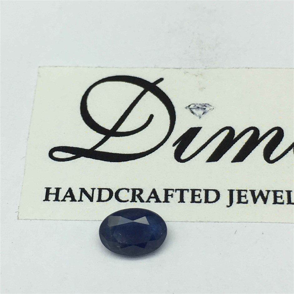 One Stone Blue Sapphire Oval 1.38ct