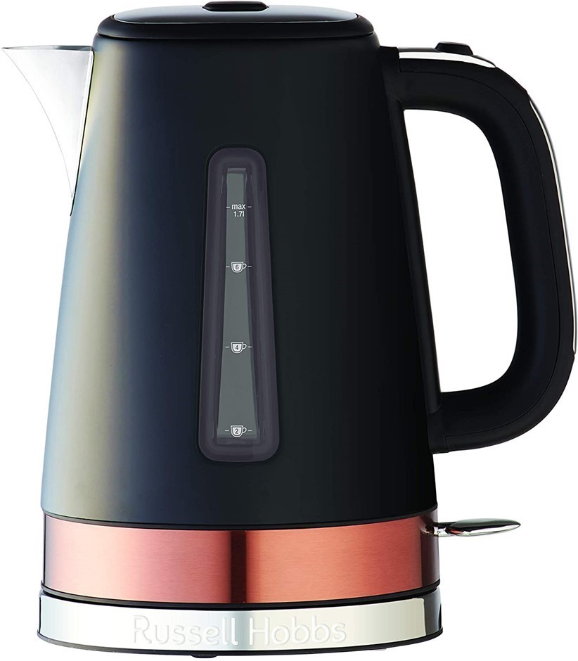 RUSSELL HOBBS Brooklyn Kettle, Model RHK92COP. NB: minor use, no box