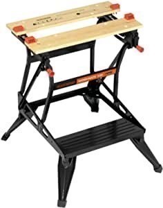 BLACK+DECKER Workmate Workbench, 16.6D cm x 62W cm x 71.4H cm, Black.