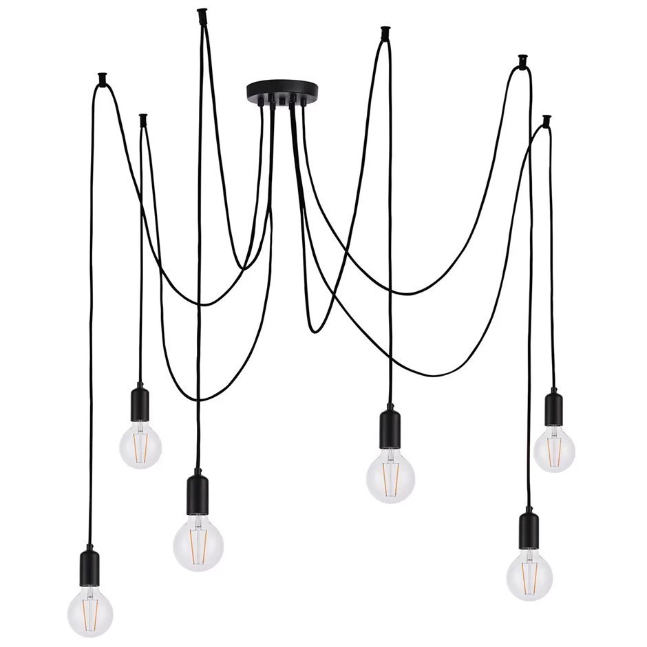 HUDSON LIVING Studio LED Pendant Light, Black. NB: Not in original box.