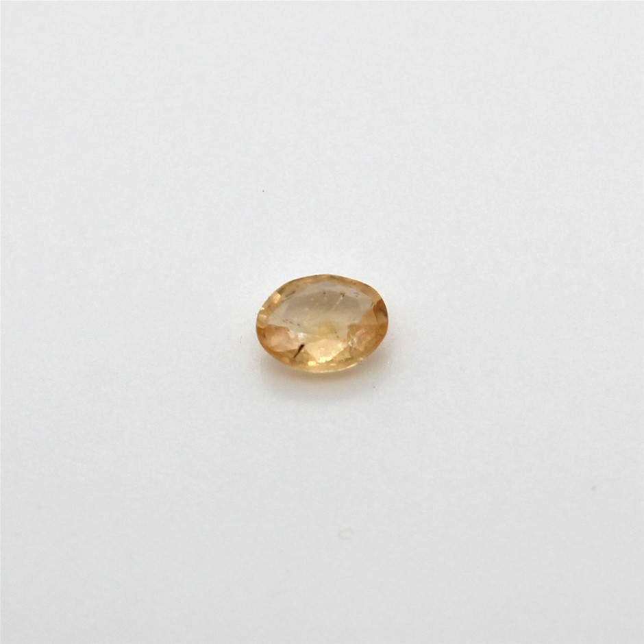 0.36 Ct Oval Yellow Sapphire Gemstone