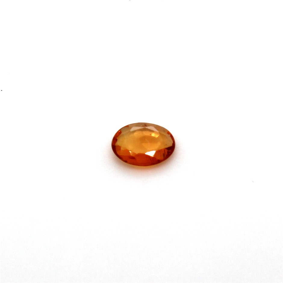 0.28 Ct Oval Orange Sapphire Gemstone