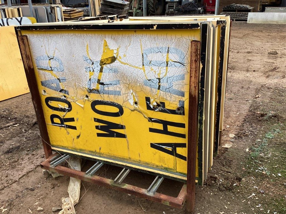 A Stillage of Assorted Road Signs Auction (0107-3033865) | Grays Australia