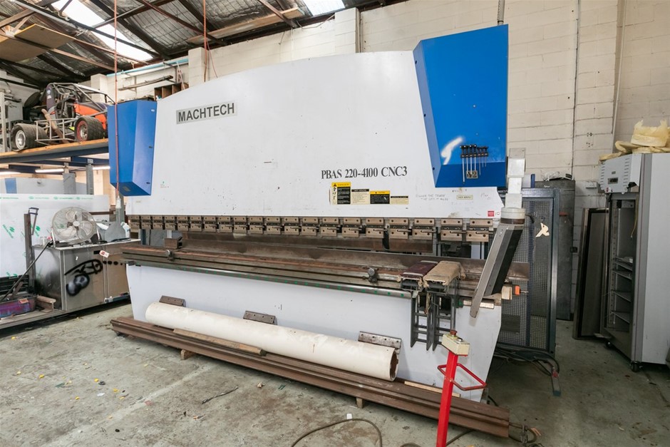 Press Brake, Hydraulic Shear, Pallet Racking and More