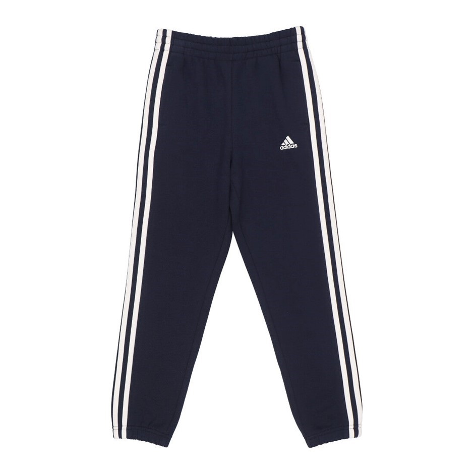 ADIDAS Kids' Unisex 3S Fleece Pant, Size AU 15-16Y, 78% Cotton, Legink/Whit