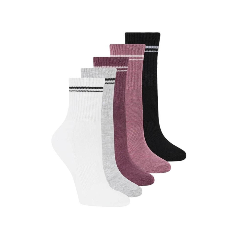 7 Pairs x SKECHERS Women's Low Crew Socks, Size 9-11, Shoe Size 6-9.5, Asso