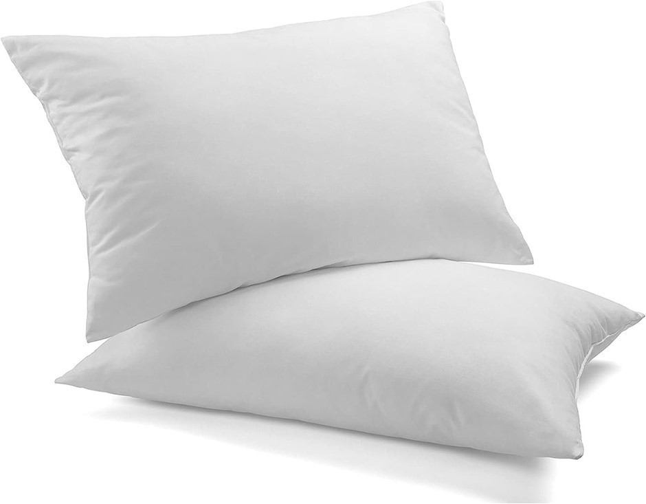 ROYAL COMFORT Luxury Duck Feather & Down Pillow, Twin Pack (50 x 75 cm)