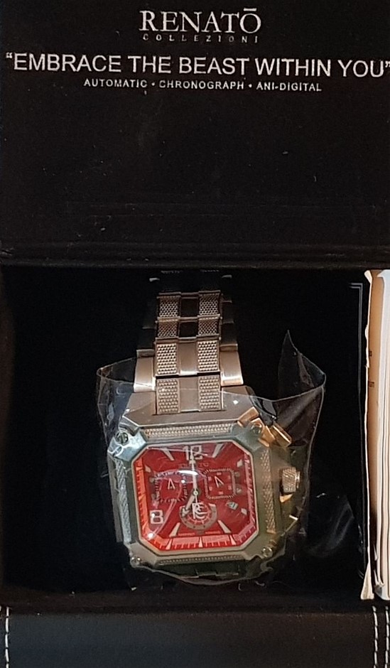 Renato Cougar Collezioni 30 ATM WR Swiss Movement Ronda 9/50 Limited ...