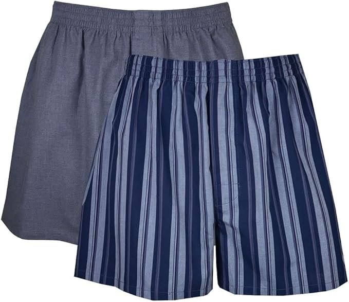 CONTARE COUNTRY Men's Cotton 2-Pack Boxer Shorts. Pack of 2. Colour: Costal