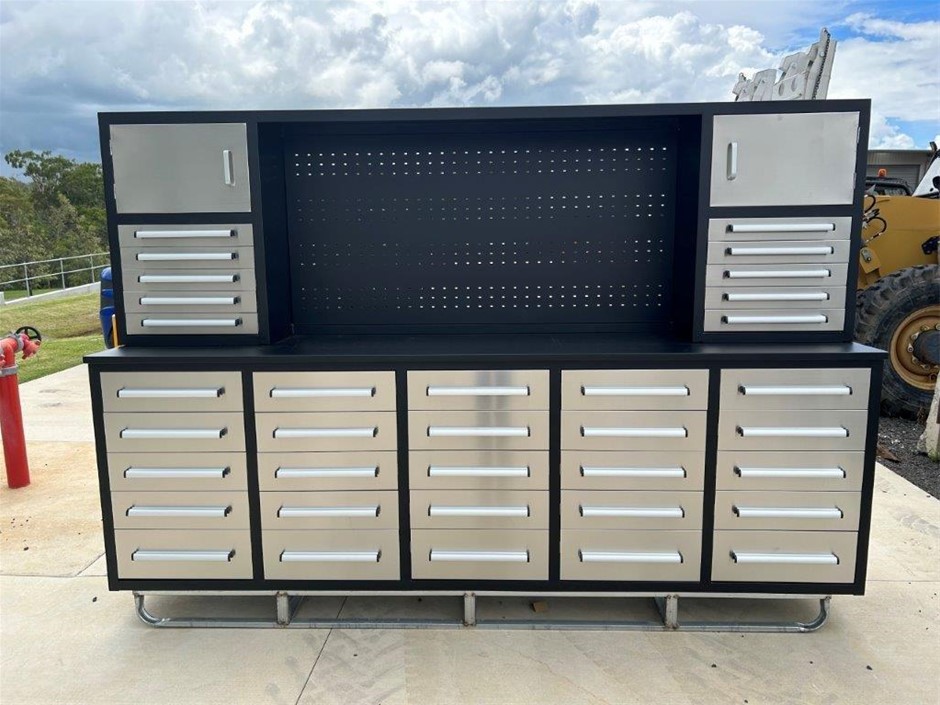 Stainless Steel Work Benches/Tool Cabinets- VIC (Unused)