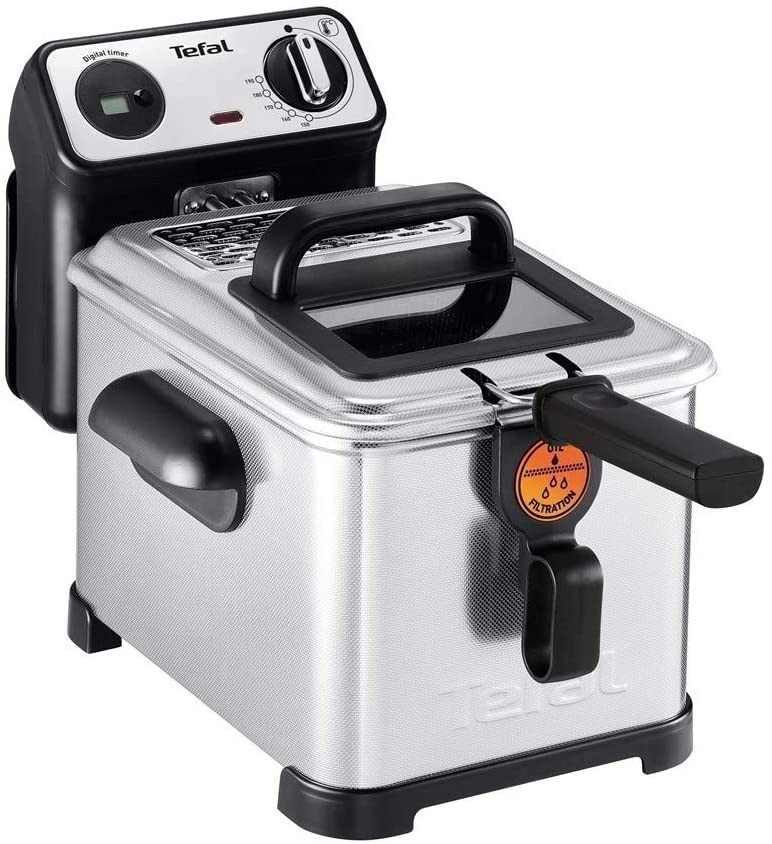 TEFAL FR5181 Pro Deep Fryer, 4 L Capacity, Digital Timer, Stainless Steel S