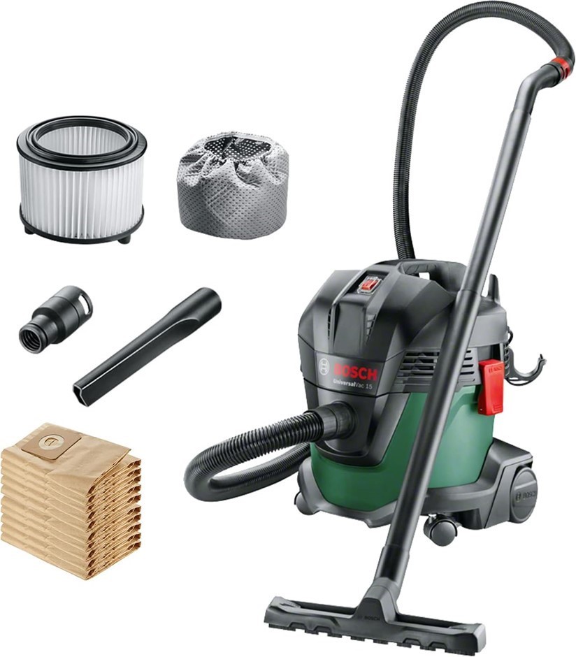 BOSCH 15L Wet & Dry Vacuum Cleaner w/ Blowing Function UniversalVac 15, 100