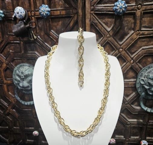 'Jewelzmerchants'18KGF/Italy Stamps Chains & Bracelets