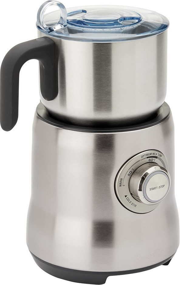 BREVILLE Milk Frother, Colour: Silver, Easy clean, Dishwasher Safe Stainles