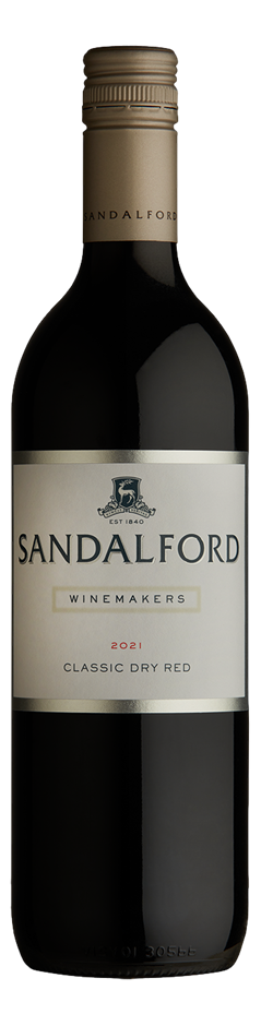 Sandalford Winemakers Classic Dry Red 2021 (12x 750mL) WA